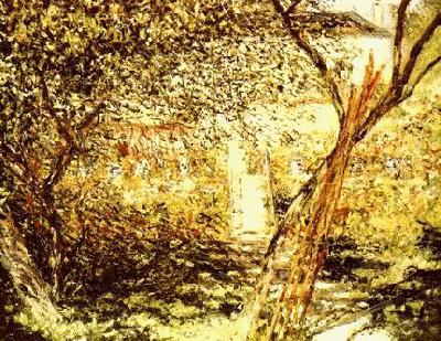 Claude Monet Le Jardin de Vetheuil Norge oil painting art